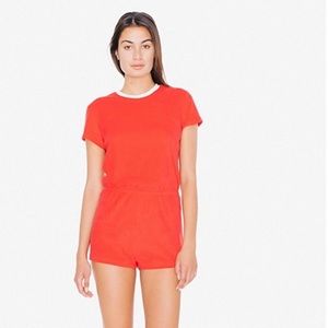 SOLD-American Apparel Loop Terry Romper size M